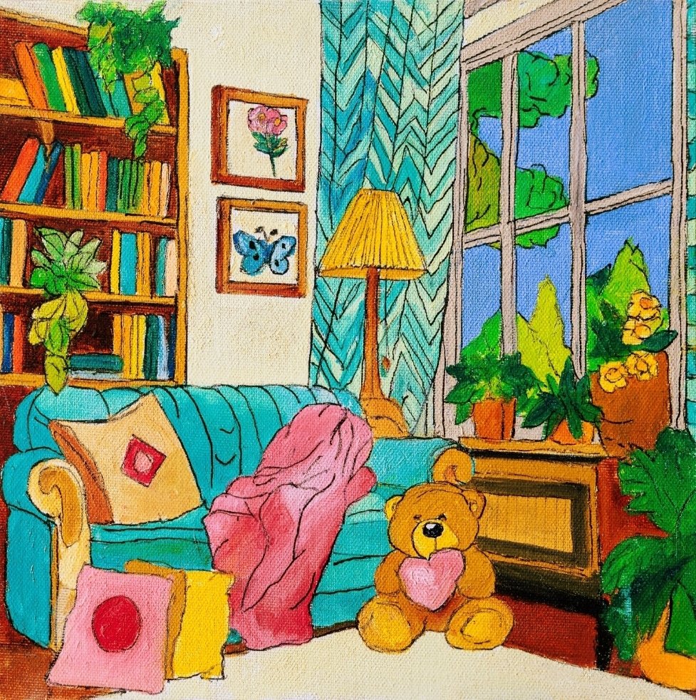 Betty Rullo (1955) - Salotto con orsacchiotto #1.0