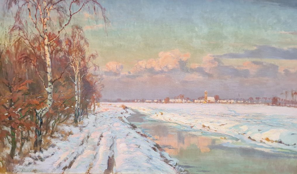 Johan Meijer (1885-1970) - Winterlandschap #1.0