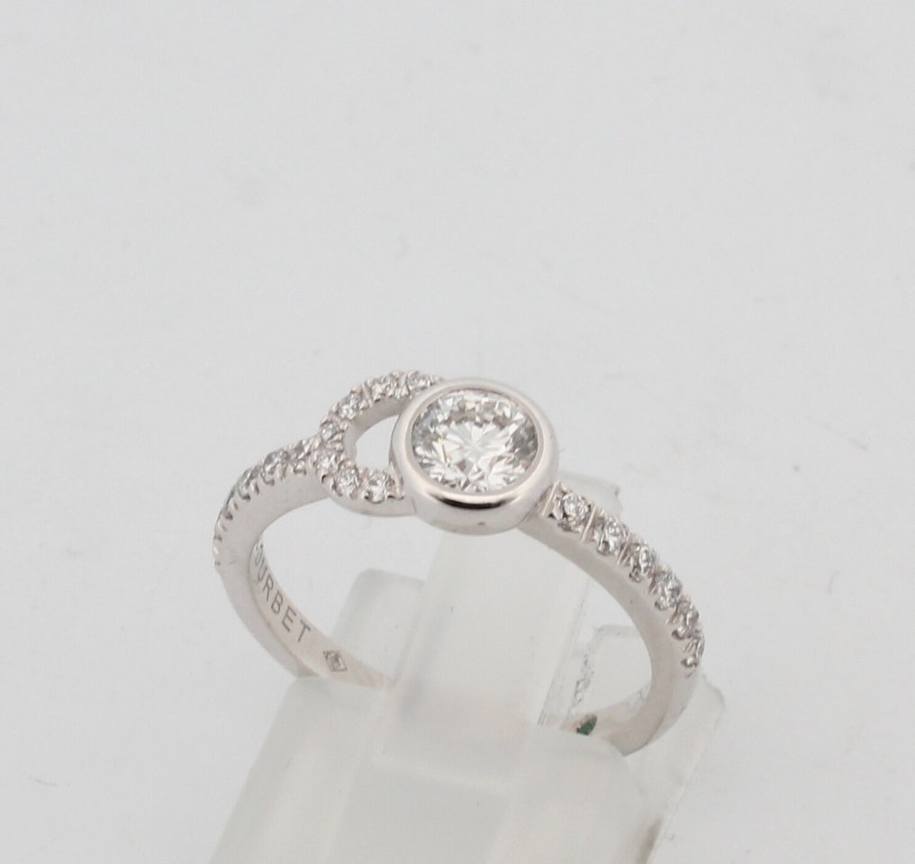 χωρίς τιμή ασφαλείας - Δαχτυλίδι - 18 καράτια Λευκός χρυσός Διαμάντι (Φυσικό) - Διαμάντι #1.0