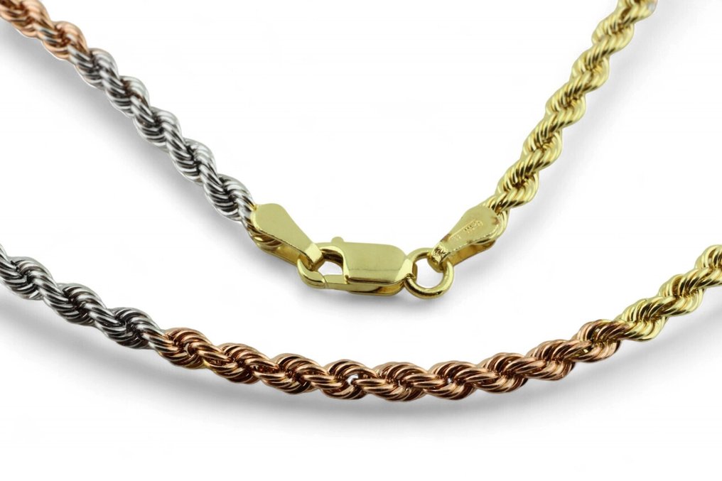 Collier - 18 carats Or rose, Or jaune, Or blanc #1.0