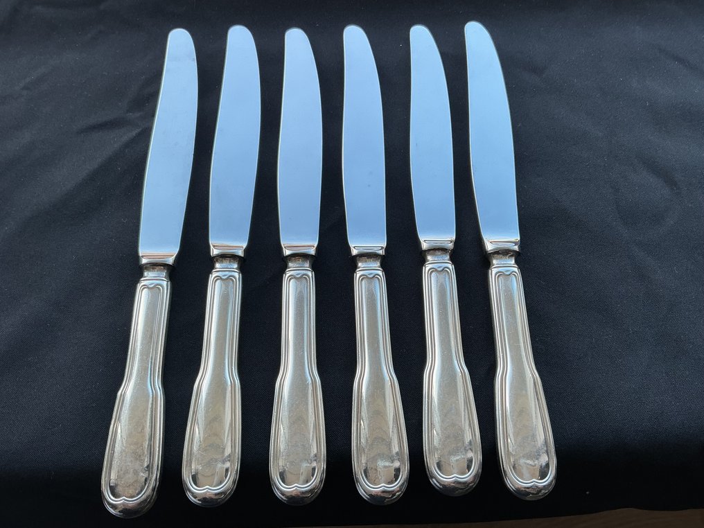 Christofle - Juego de cubiertos (18) - Chinon - Plateado - Chinon #3.2