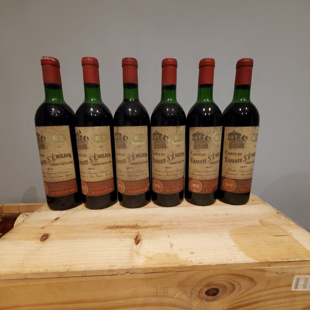 1971 Chateau Laniote - Saint-Émilion - 6 Flasker (0,75 l) #1.0