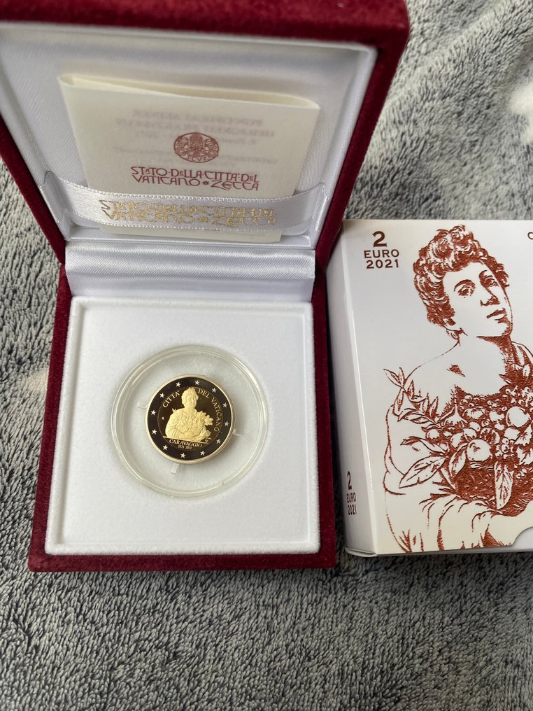 教廷. 2 Euro 2021 "Caravaggio" Proof  (没有保留价) #1.0