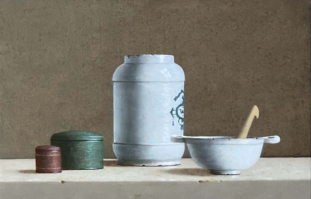 Leo Pors (1952) - Delfts wit en twee blikjes #4.3