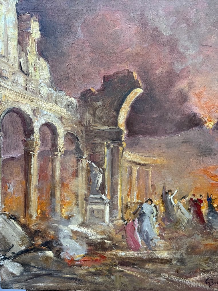 Gaetano Bocchetti (1888-1990) - Scena Architettonica - NO RESERVE #1.0