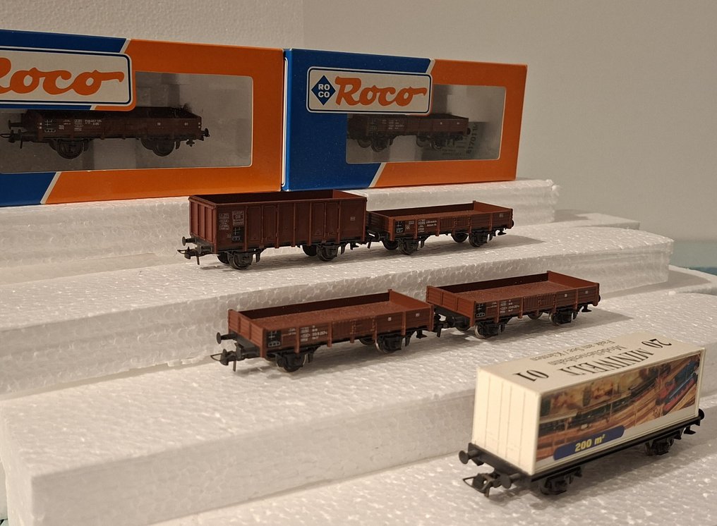 Roco H0 - 模型貨運火車 (7) - 7个货运车皮 - DB #1.0