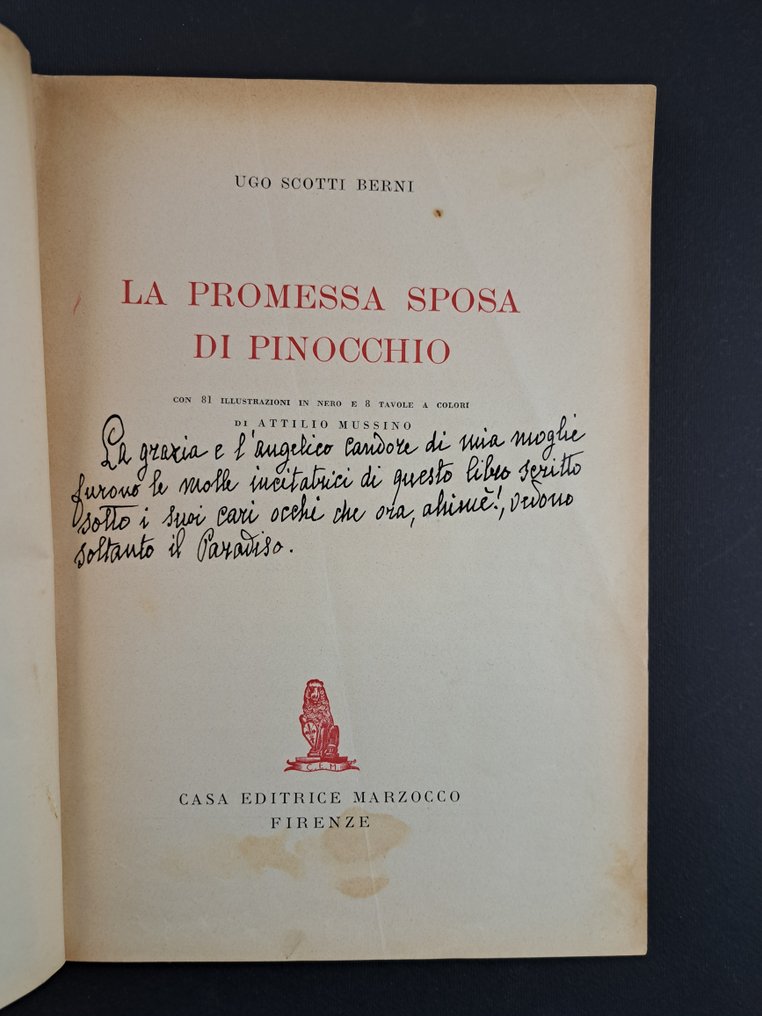 Attilio Mussino - La Promessa Sposa di Pinocchio - Le Dolci Canzoni - 1938 #2.1