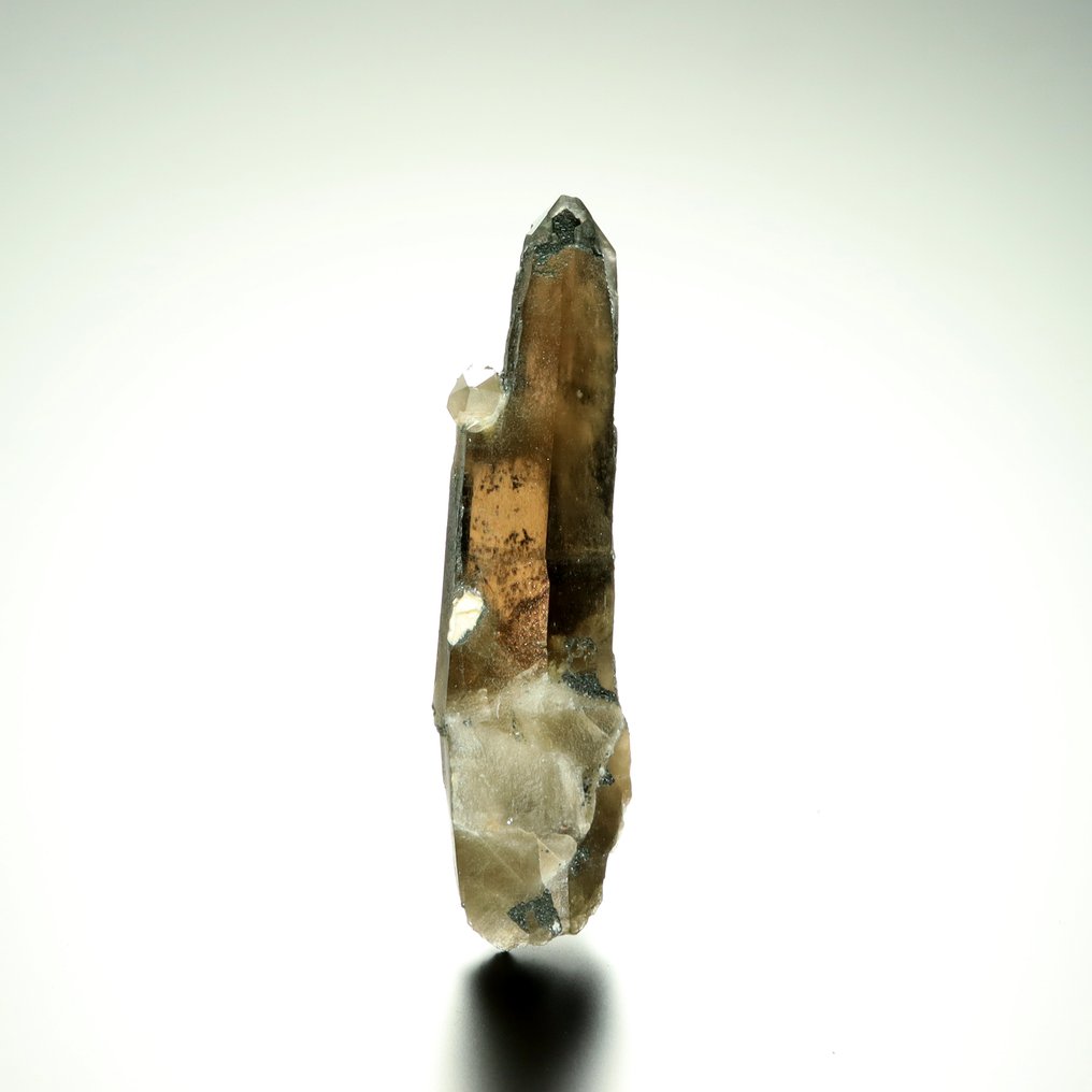 卓越的双端宝石，来自波兰‘Alpine Pocket’的烟熏石英。 水晶 - 高度: 10 cm - 闊度: 3 cm- 56 g #1.0