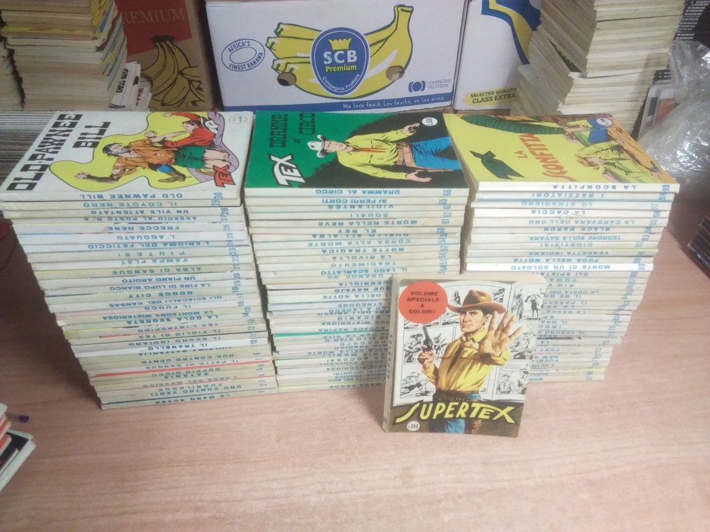 Tex nn. 1/100 cpl - Tex dal n. 1 al n. 100 costola bianca - - 100 Comic - Utánnyomás #1.0