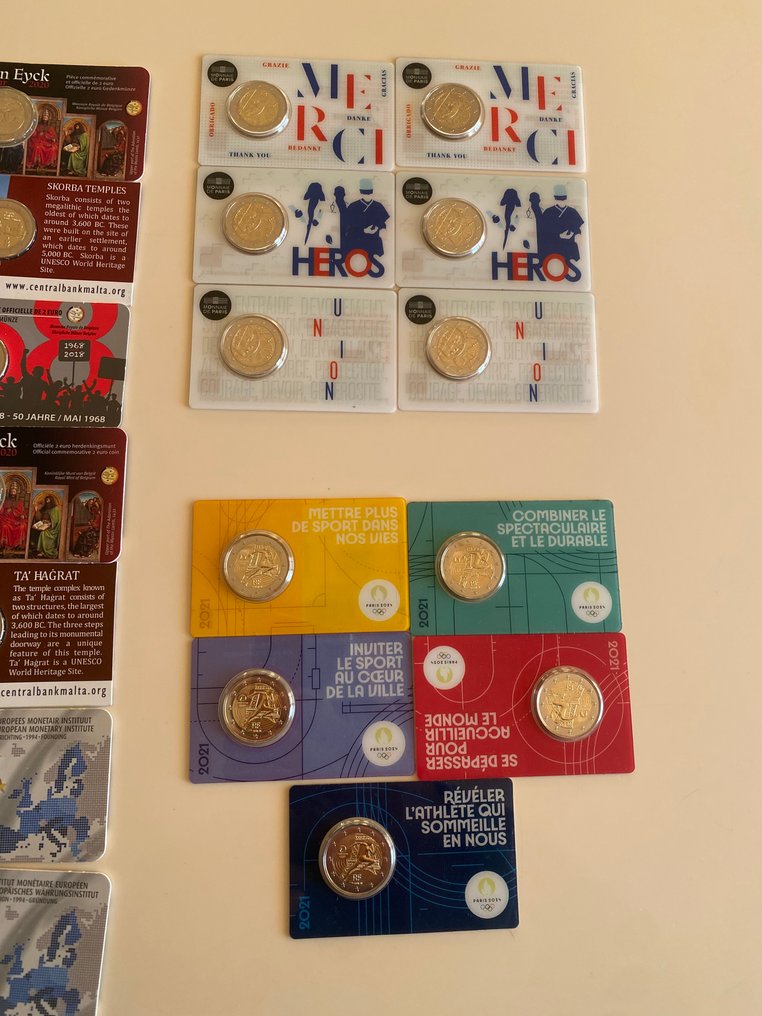 Ευρώπη. Coin Card Various Years (27 coincards)  (χωρίς τιμή ασφαλείας) #4.3