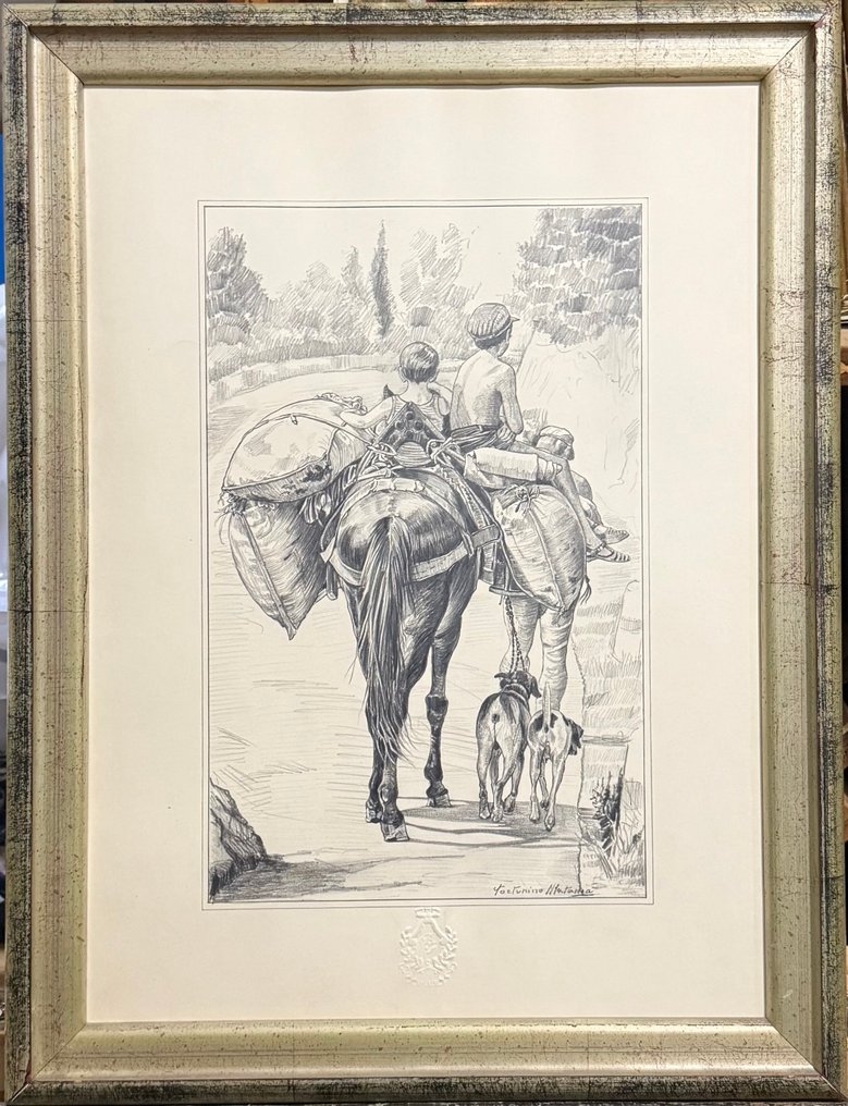 Fortunino Matania (1881-1963) - Ritorno dai Campi #1.0