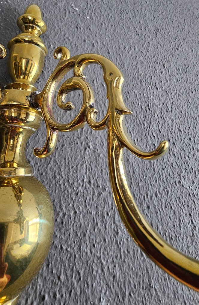 Candeliere (2) - Rame - Due candelabri di rame #1.0