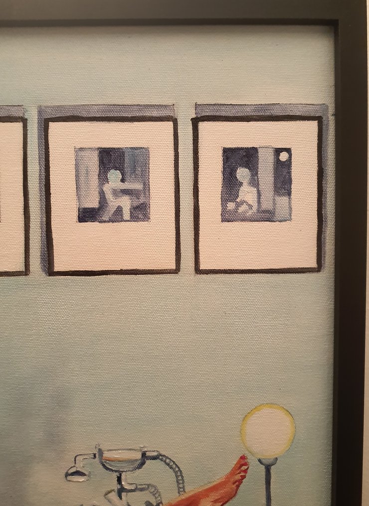 Carlo Capelli copista (XX), After Vettriano - Night time rituals #4.3