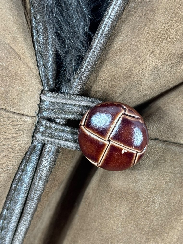 Glamour SHEARLING 100% Leather Exclusive special coat - No RP - Size L - Giacca di pelle - Woman - Lederjacke #2.1