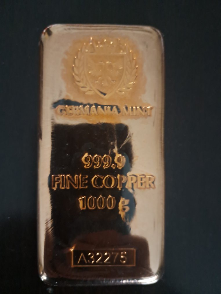 1 kilogram Copper - .999 - Germania Mint.  (No reserve price) #4.3