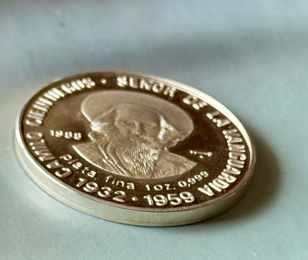 República Centro-Americana. 10 Pesos 1988 Proof - Argento Fine 1 Oz. Rara.  (Sem preço de reserva) #2.1