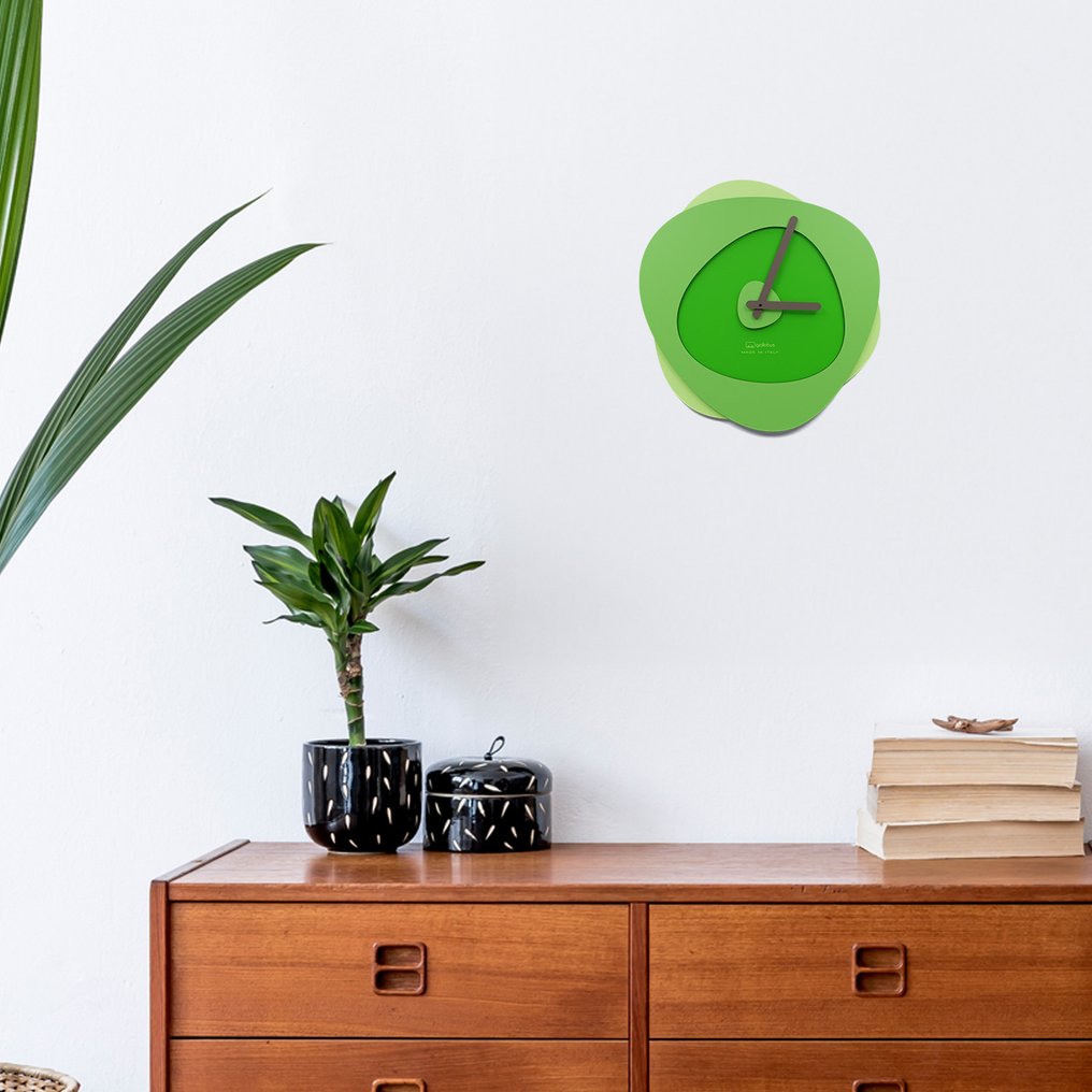 Vægur - GIallobus -  Samtidskunst Træ - 2024 - Ur Bokeh #4.3