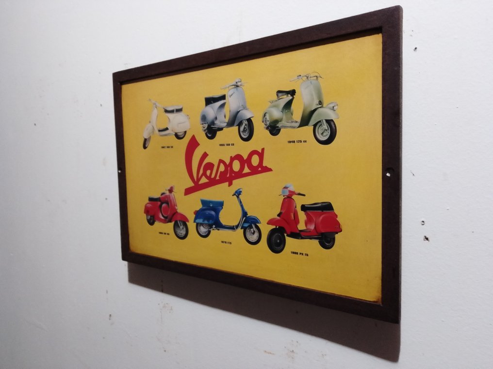 Piaggio - Επιγραφή σε σίδερο - Villemot - Διαφημιστική πινακίδα - 1975 - Σίδερο #1.0