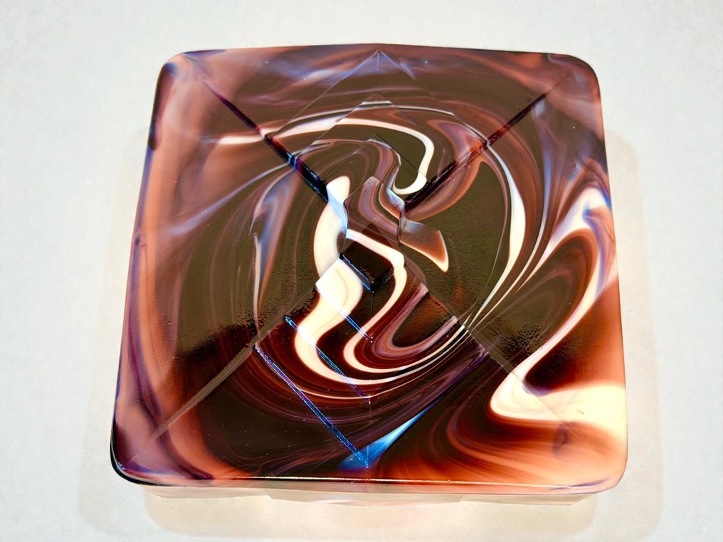 Royal Leerdam - A.D. Copier - 碗 - 玻璃 - 1930年艺术装饰风格的糖果盒 #4.3