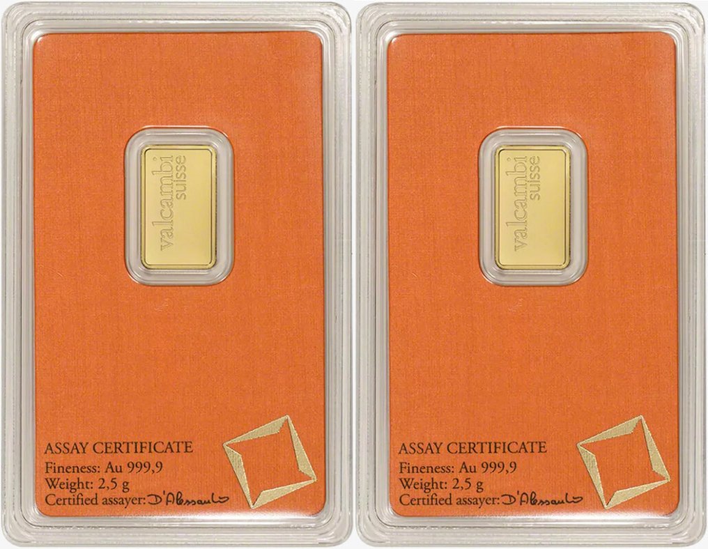5 grams - Χρυσός .999 - Valcambi, Switzerland - Sealed & with certificate #1.0