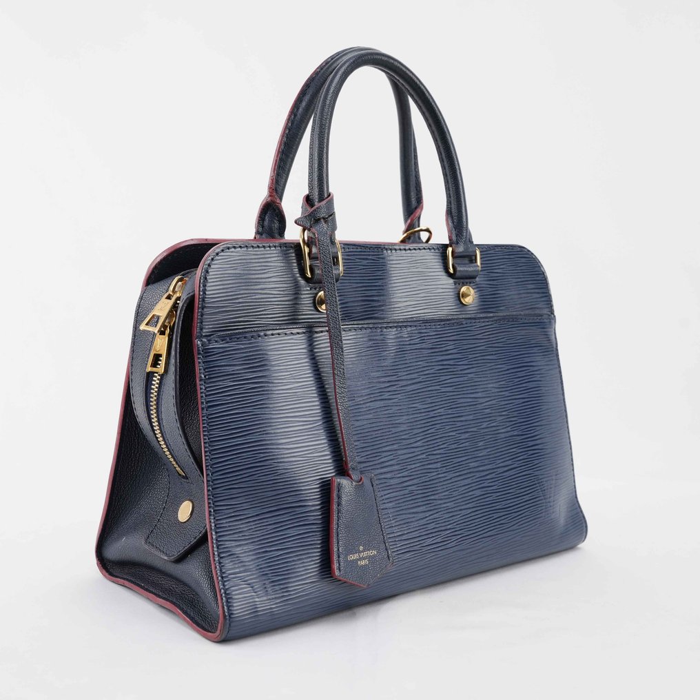 Louis Vuitton - Blue Epi Leather Top Handle Bag with Shoulder Strap – Gold-Tone Hardware - Skuldertaske #1.0