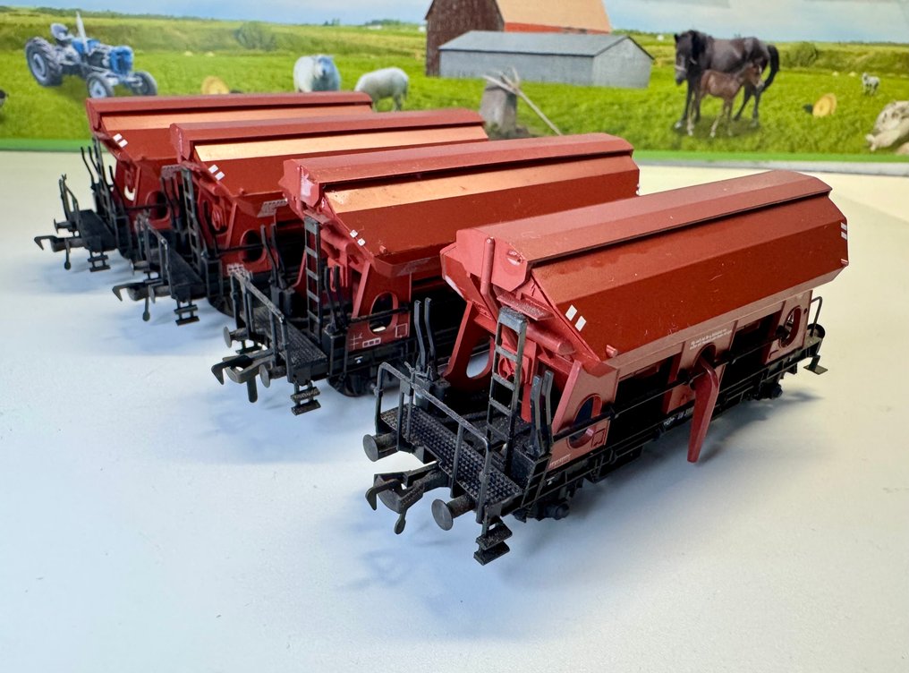 Fleischmann H0 - 1486 / 5510 - Model train freight carriage (4) - Zelflossers, Era IV - DB #1.0