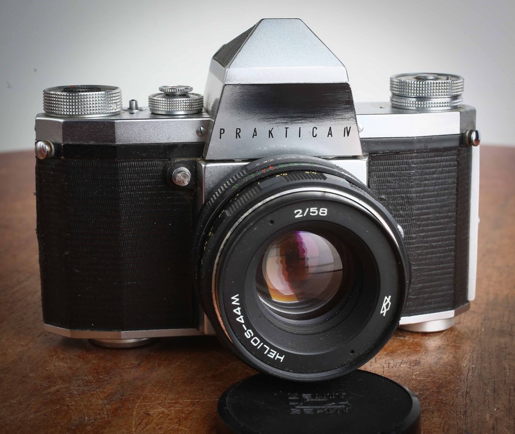 Pentacon, KW Praktica IV + KMZ Helios-44M 2/58mm | Αντανακλαστική φωτογραφική μηχανή με μονό φακό (TLR) #1.0