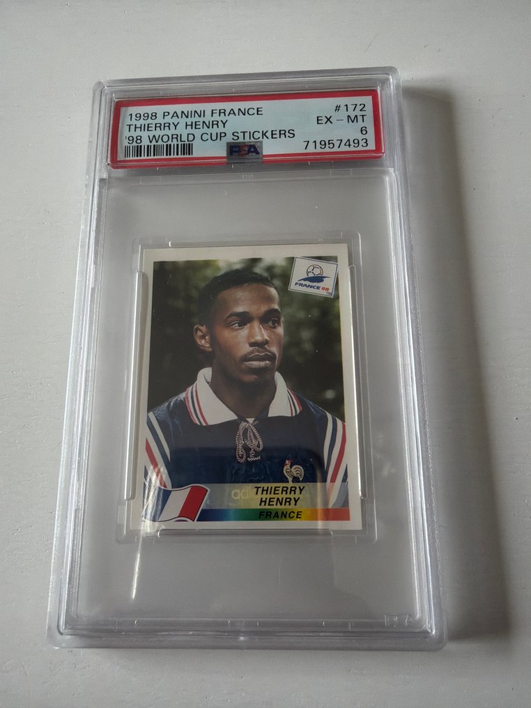 Panini World Cup France 98 Thierry Henry - PSA 6 Graded sticker #1.0