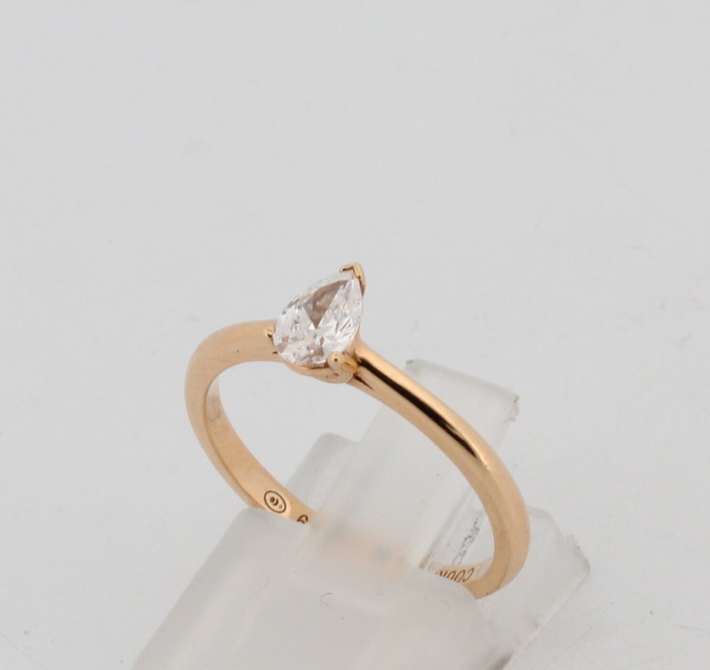 沒有保留價 - 戒指 - 18 克拉 黃金 鉆石 (天然)  #2.1