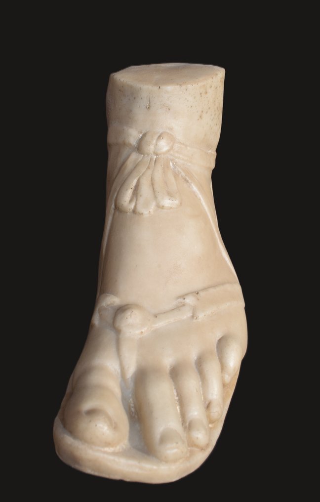 玩具人偶 - 古希腊/罗马风格的卡拉拉大理石脚部，已重建 #2.1