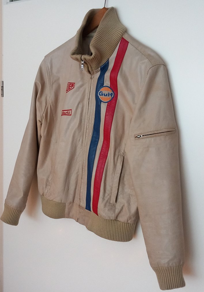Jakke - Leather jacket - Gulf Racing - 1990 #2.1