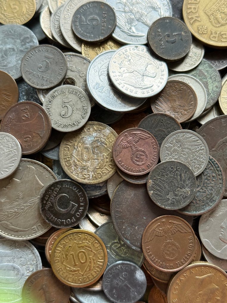 Mondo. Deutsches Reich und Europa/Welt Lot - Pfennig, Kopeken, Cents und viele andere Währungen - 360 coins  (Senza prezzo di riserva) #1.0