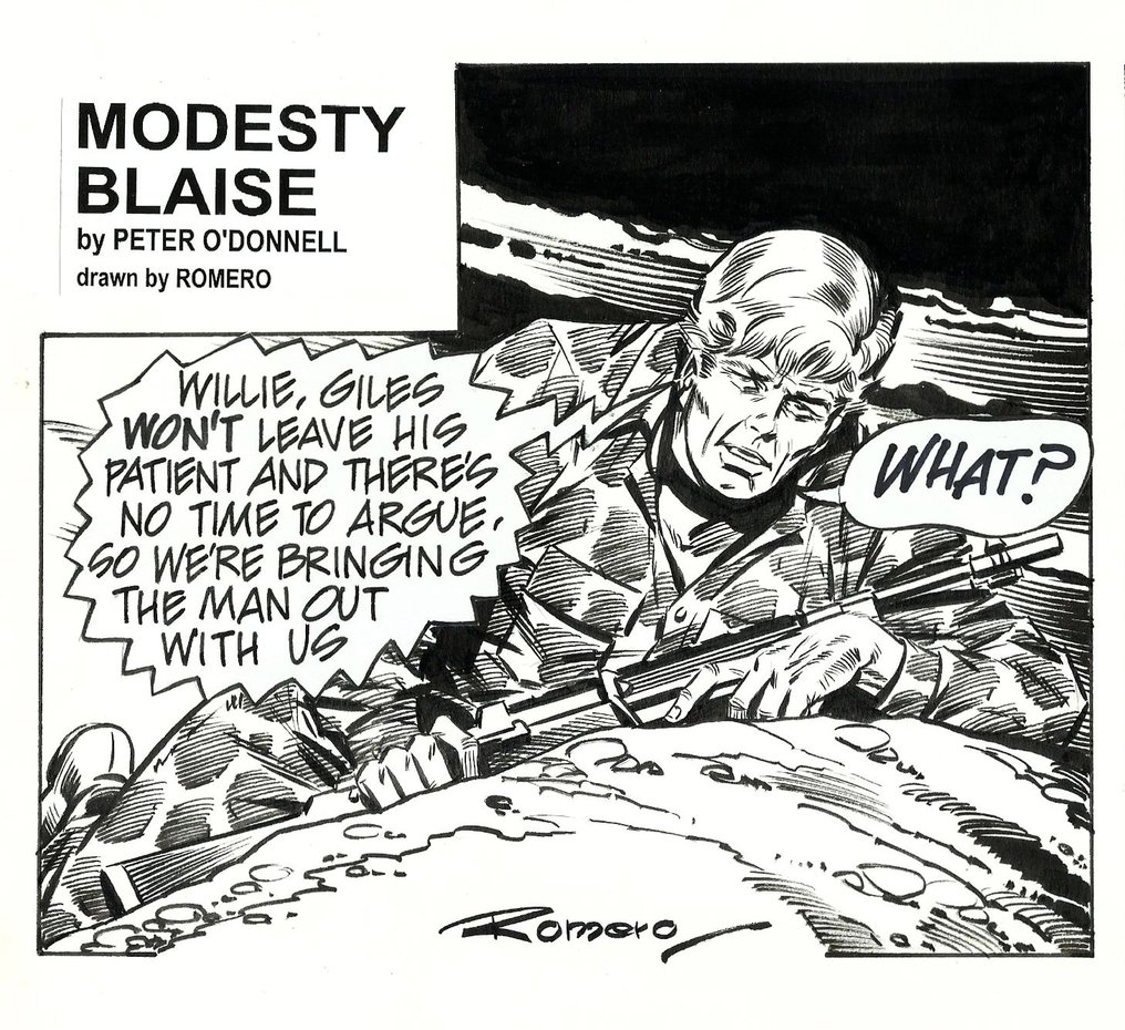 Enric Badia Romero - 1 Original page - Modesty Blaise - strip #8986 - 1996 #1.0