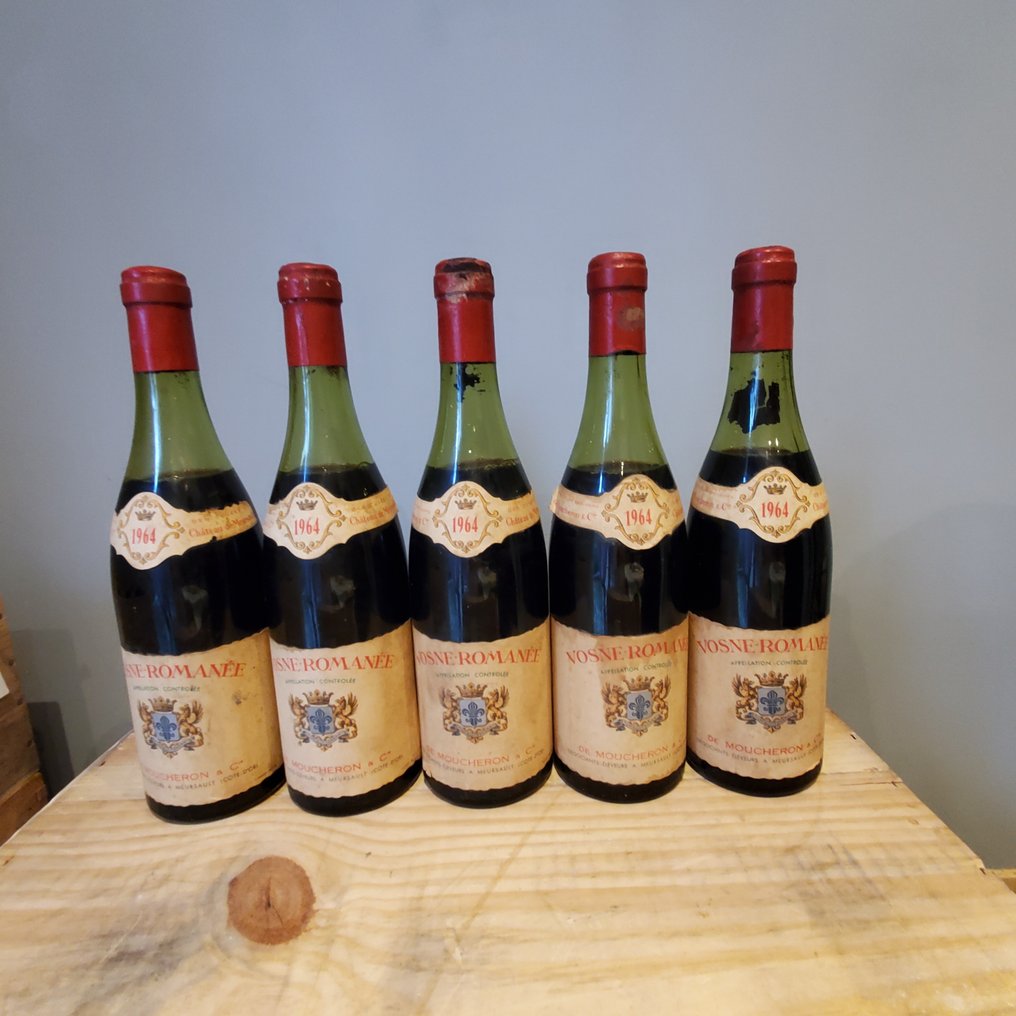 1964 Moucheron - Vosne-Romanée - 5 Bottles (0.75L) #1.0