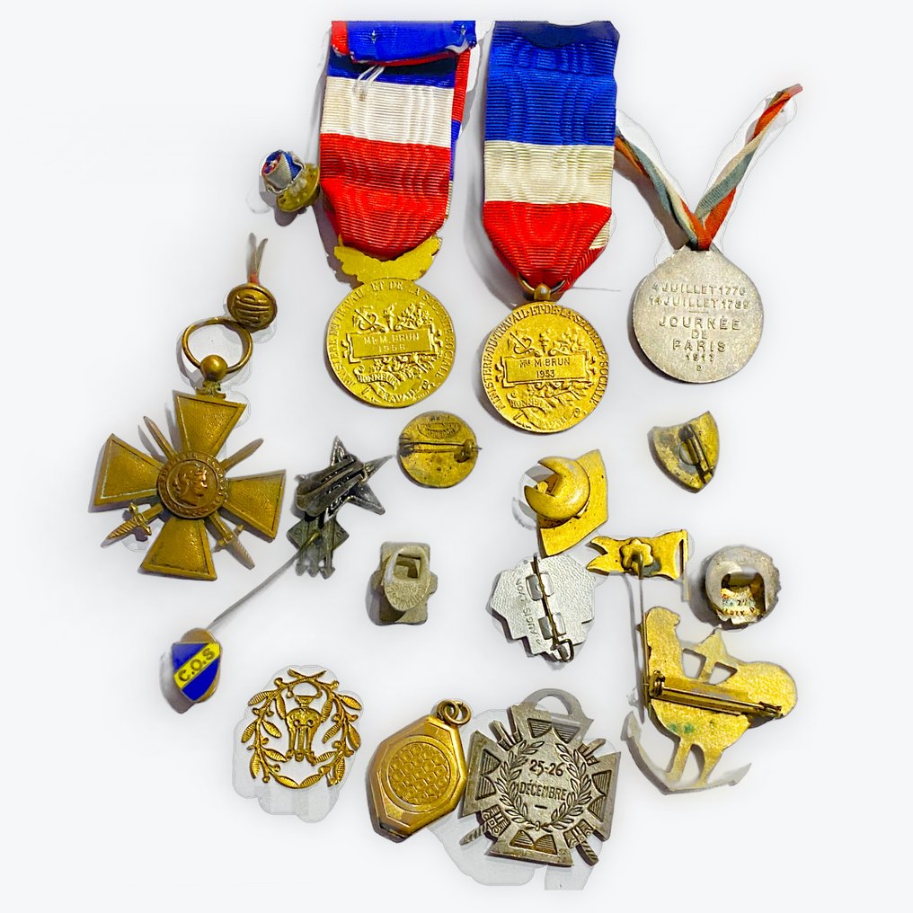 法國 - 軍功章 - 奖牌和徽章套装 #1.0