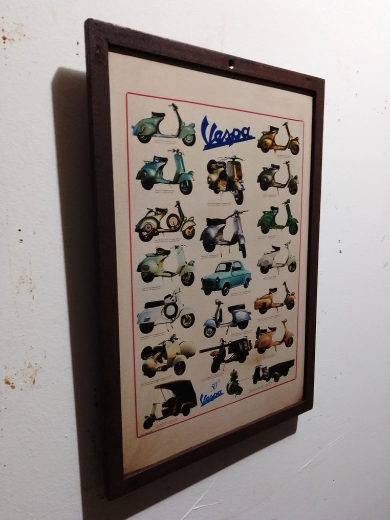 Piaggio - Placa de ferro - piaggio - Sinal publicitário - 1965 - Ferro #1.0