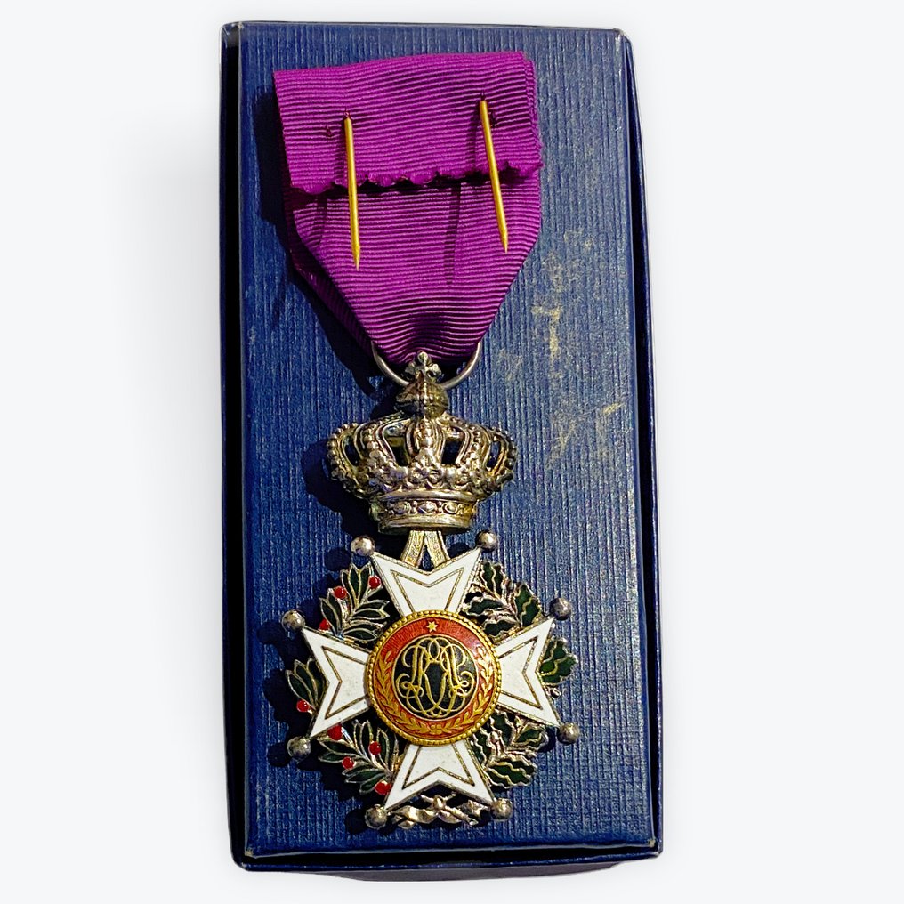 Belgien - Militär medalj - Riddarmedaljen av Léopold-orden av De Greef #2.1