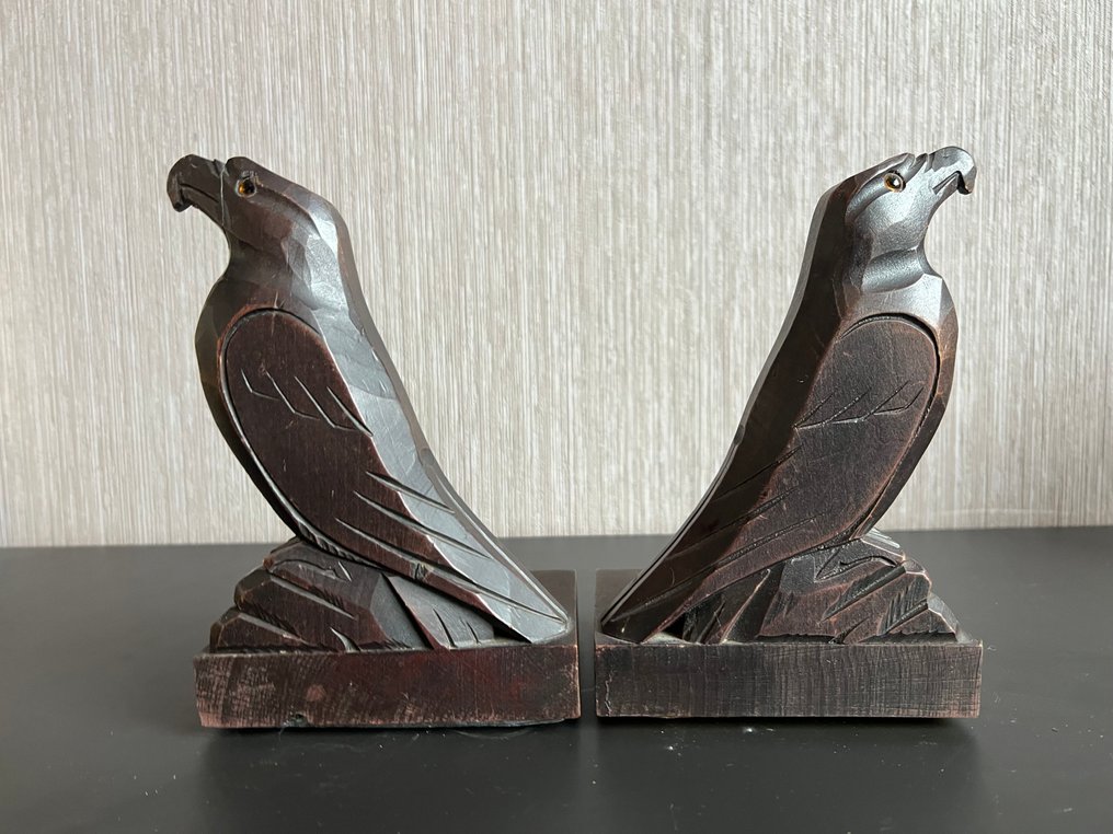 Bogstøtter (2) - Træ - Antikke bogstøtter #1.0