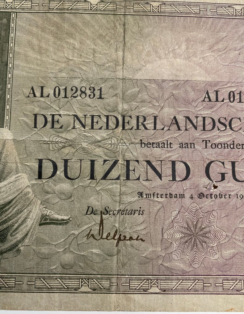 Netherlands. - 1000 gulden 1926 - Pick 48 (No reserve price) #2.1