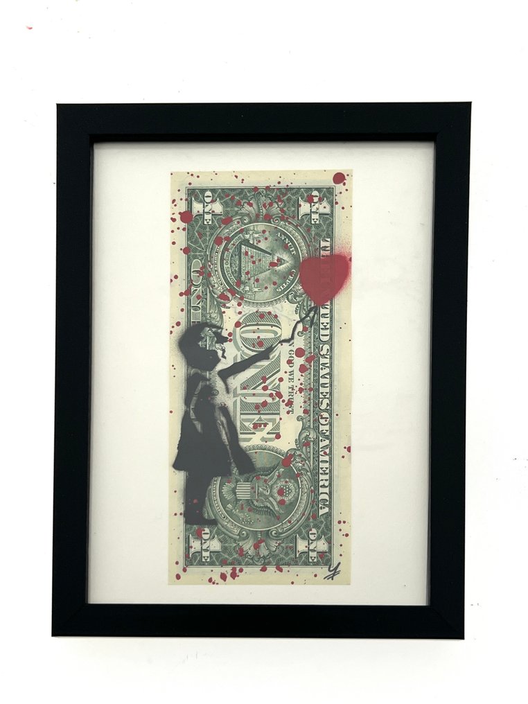 WhyCreationz (XX-XXI) - Dollar Art - Banksy Series: Girl with the Balloon #1.0