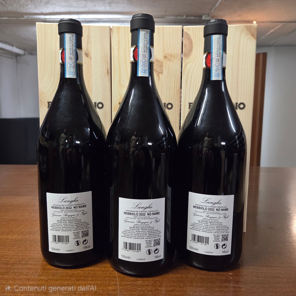 2022 Borgogno No Name - Langhe - 3 Magnums (1.5L) #3.2