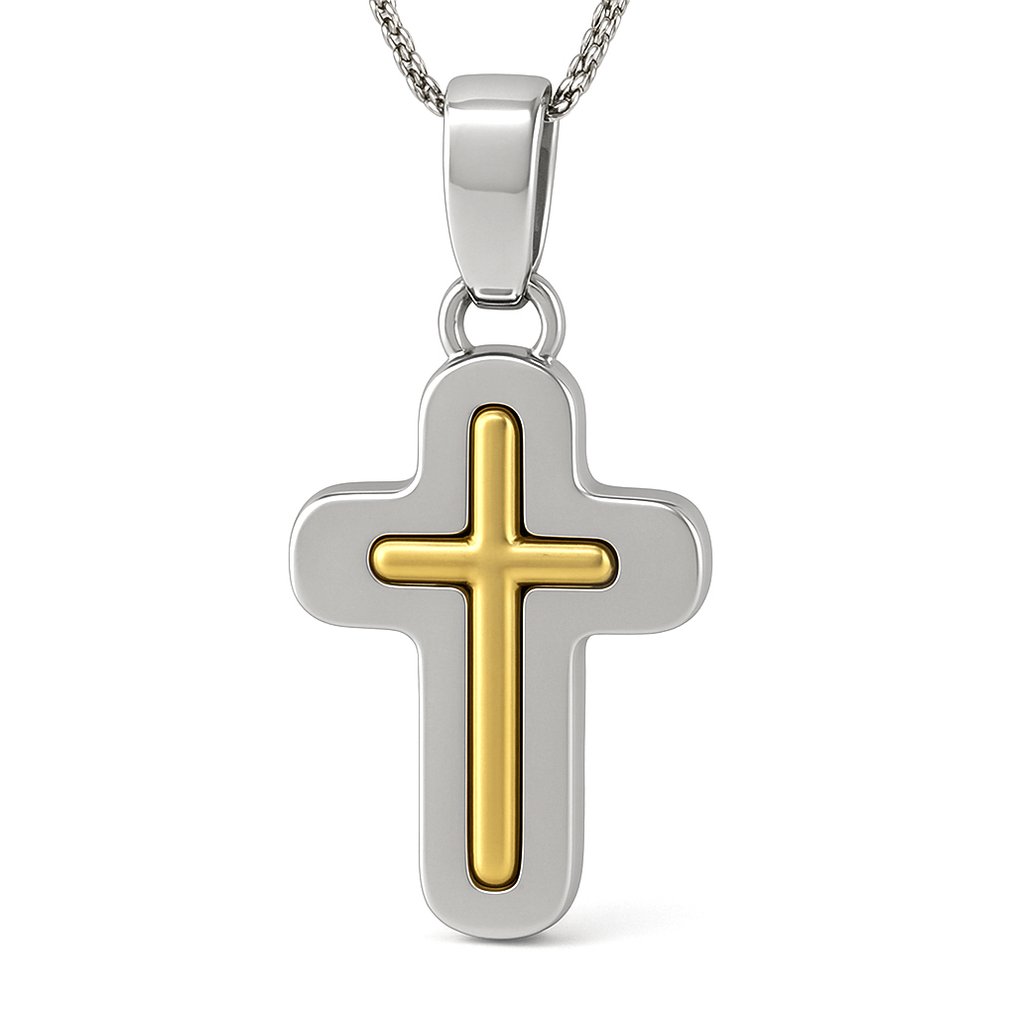 Collana con ciondolo - 18 carati Oro giallo, Oro bianco #2.1