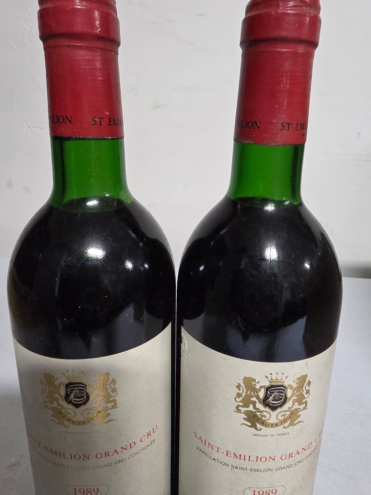 1989 Château Beau-Séjour Bécot - Saint-Émilion Grand Cru - 2 Flaskor (0,75L) #3.2