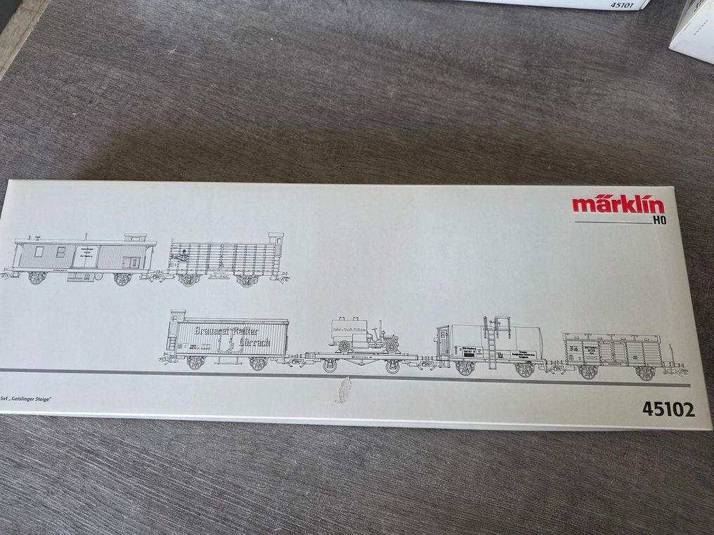 Märklin H0 - 45102 - Σετ τρένου μοντελισμού μεταφοράς εμπορευμάτων (1) - Σετ με 6 βαγόνια #1.0