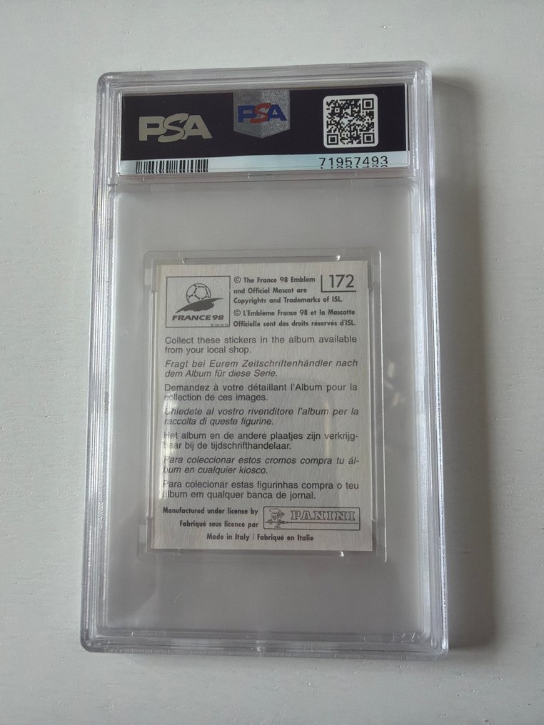 Panini World Cup France 98 Thierry Henry - PSA 6 Graded sticker #2.1