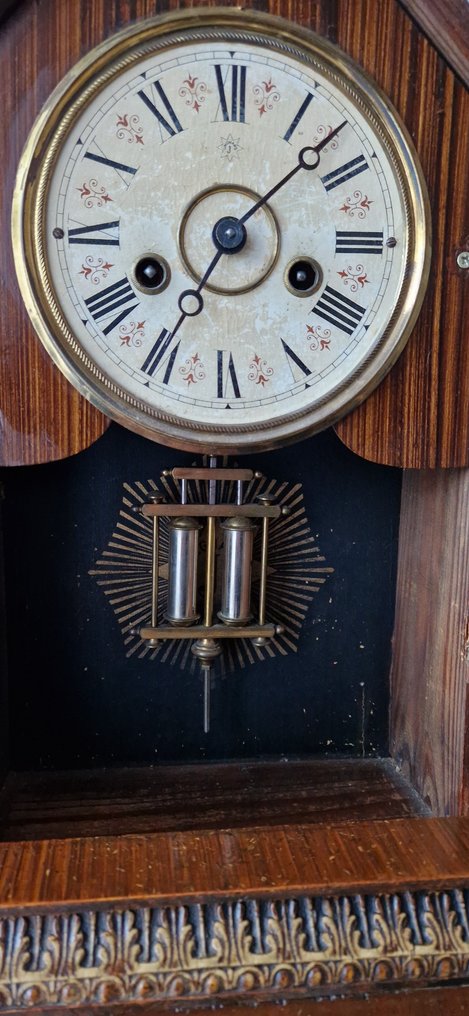 Reloj de sobremesa - junghans - Madera, Vidrio, Latón - 1850 - 1900 - reloj de tablero #4.3