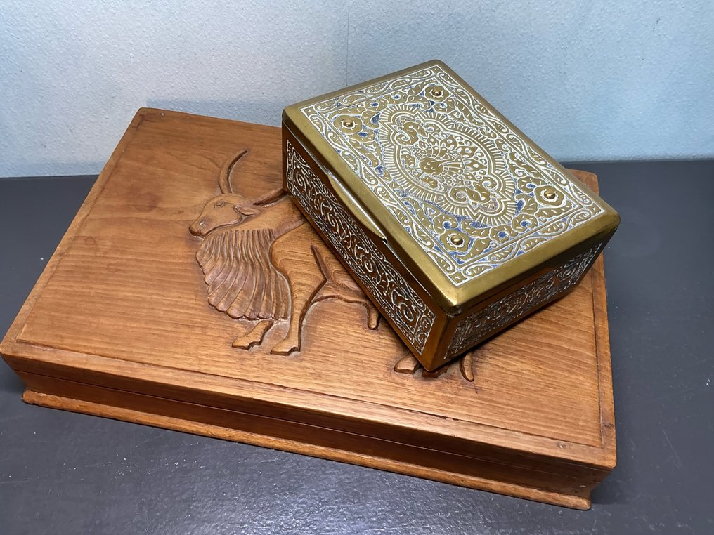 Boîte - Bois, Laiton - Messing&hout #1.0