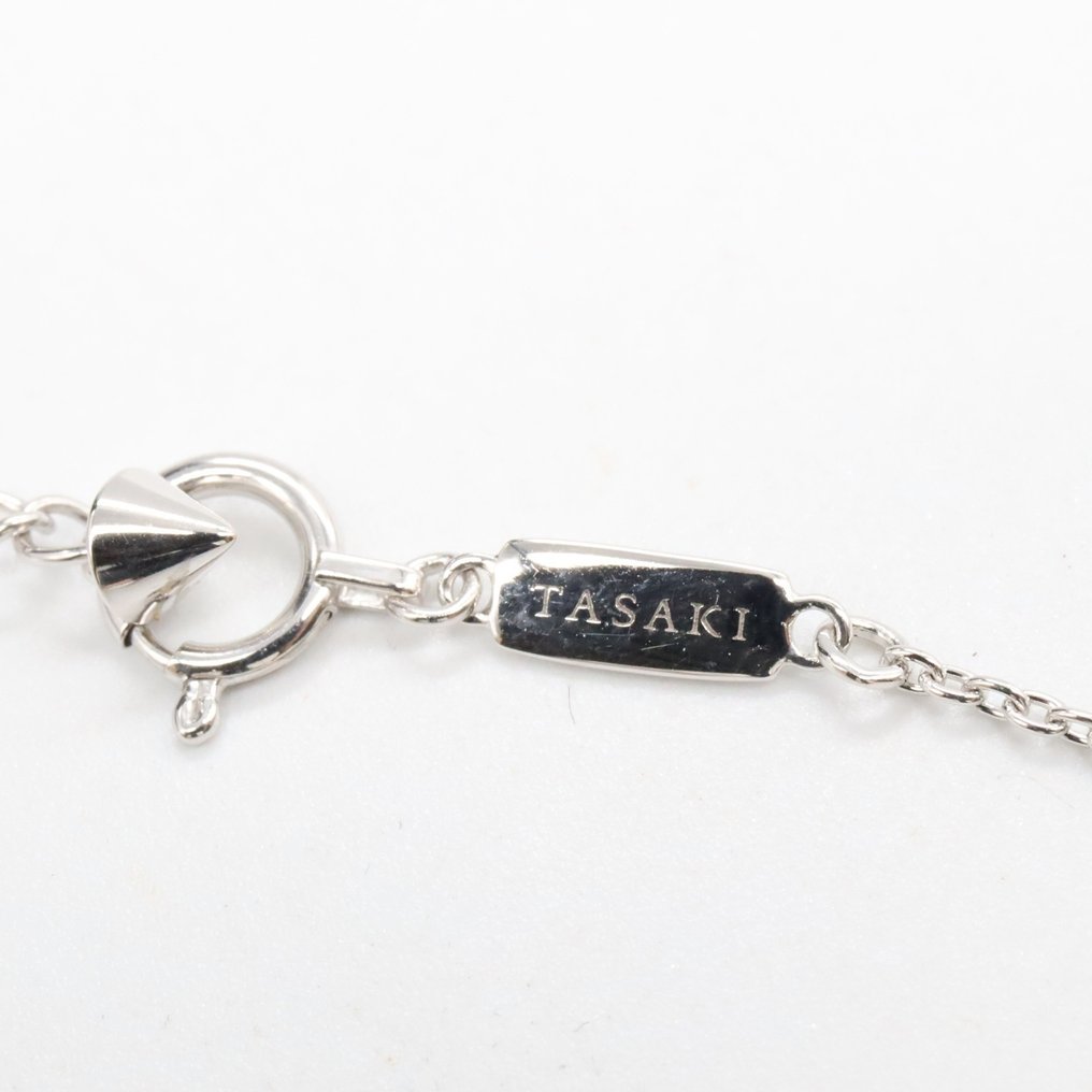 Tasaki - Κολιέ - Petit Balance Class Akoya Pearl Necklace - 18 καράτια Λευκός χρυσός Μαργαριτάρι - Διαμάντι #4.3