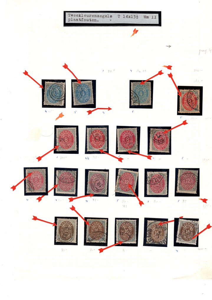 Denemarken 1851/1913 - Set zeldzame Deense postzegels - hoge cataloguswaarde - Danish AFA 1- AFA 70, Slesvig #1.0