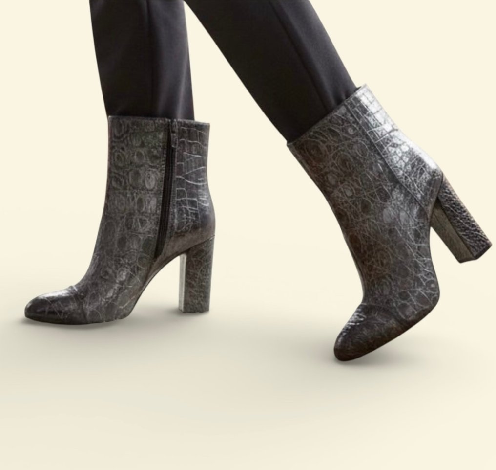 Santoni Crocodile - Stiefeletten - Größe: EU 37.5 - Neu im Karton #1.0